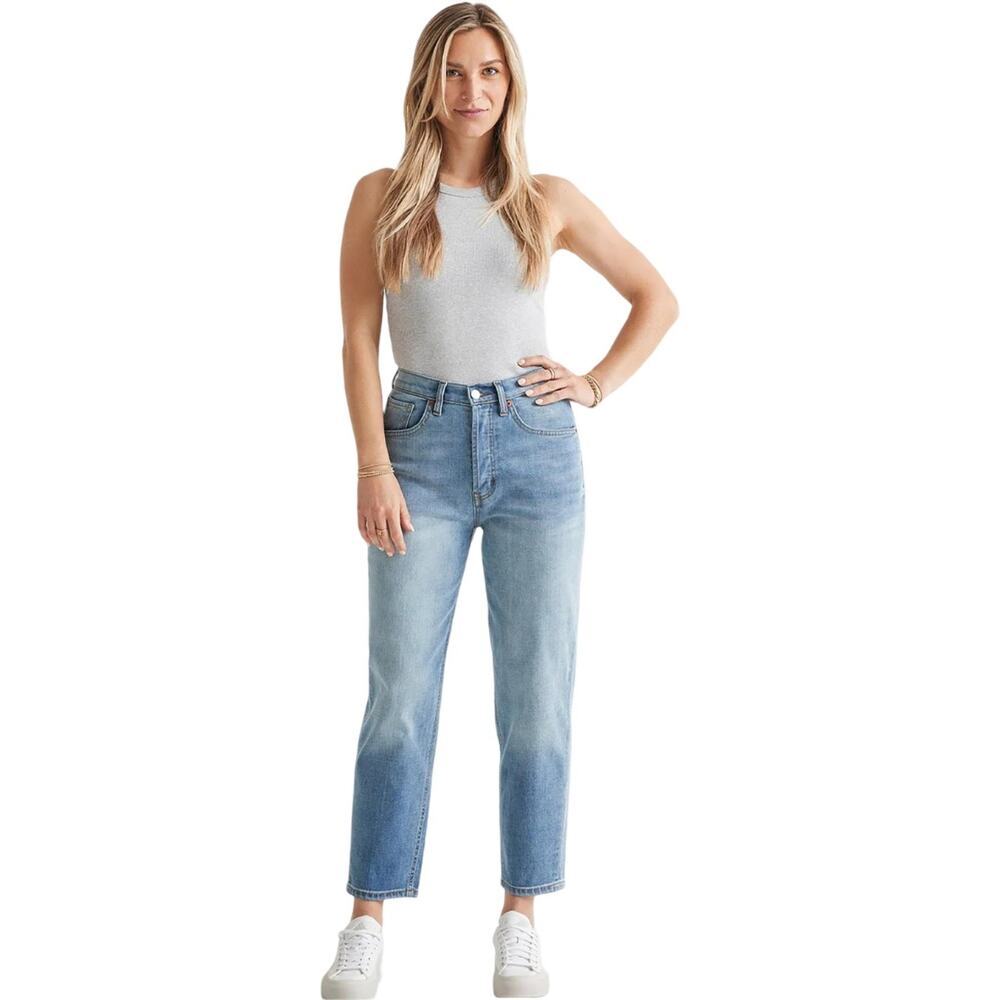 DU/ER Midweight Denim High Rise Arc Button Fly Jeans Size 29 x 27 90s High Rise